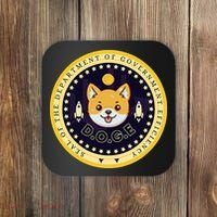 D.O.G.E Department Of Government Efficiency Crypto Cbdc Coaster thumb 0