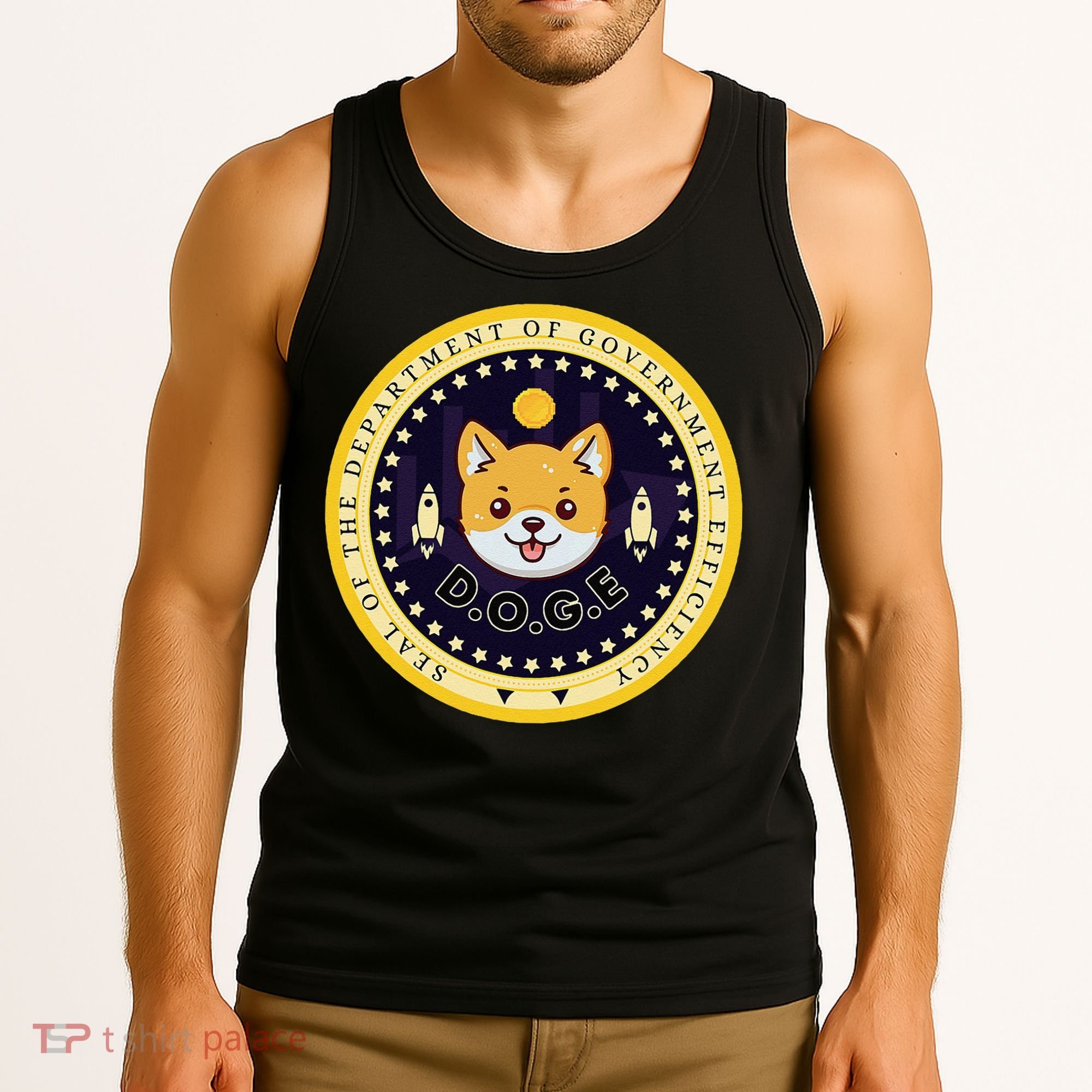 D.O.G.E Department Of Government Efficiency Crypto Cbdc Tank Top