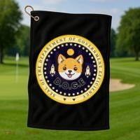 D.O.G.E Department Of Government Efficiency Crypto Cbdc Golf Towel thumb 1