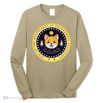 D.O.G.E Department Of Government Efficiency Crypto Cbdc Long Sleeve Shirt