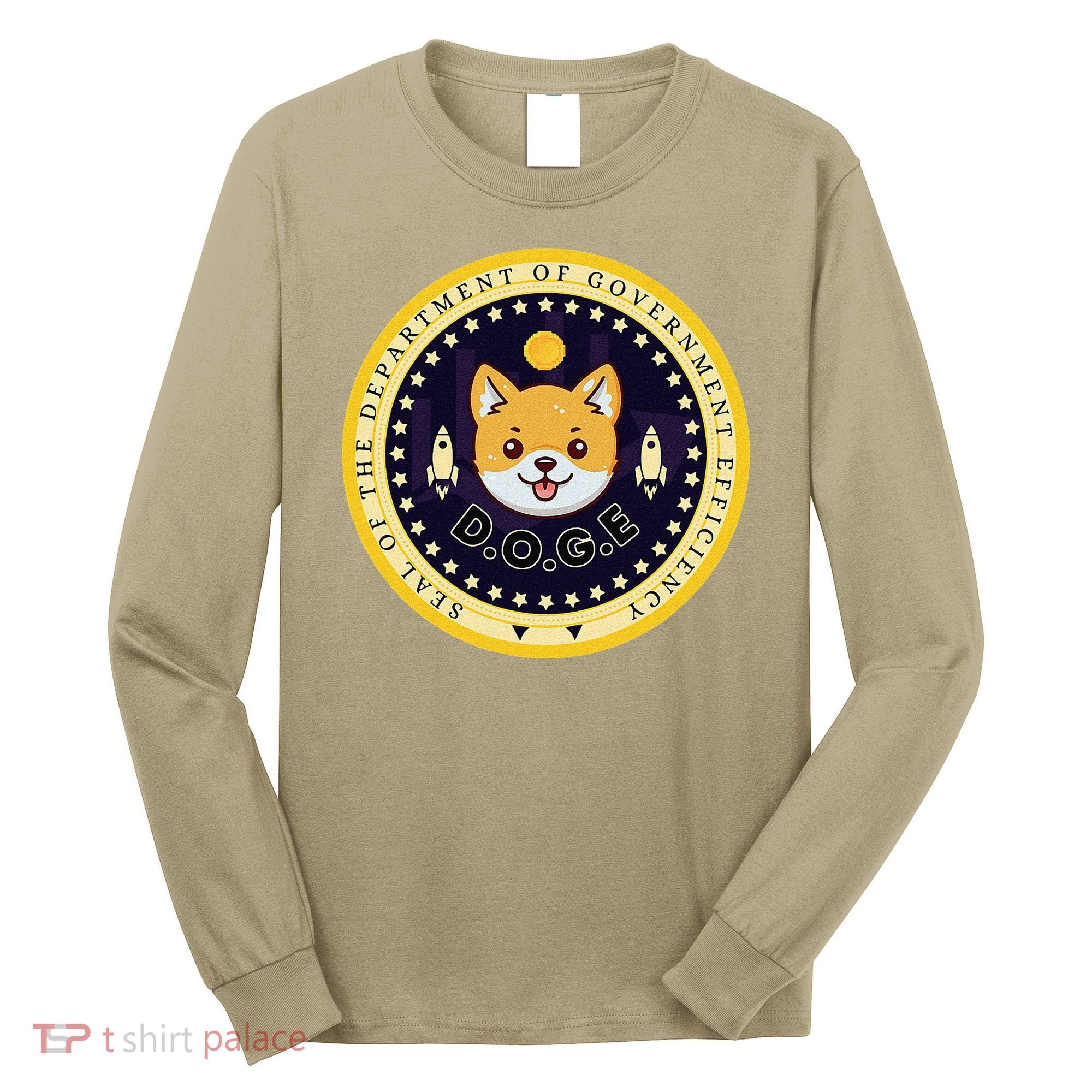 D.O.G.E Department Of Government Efficiency Crypto Cbdc Long Sleeve Shirt