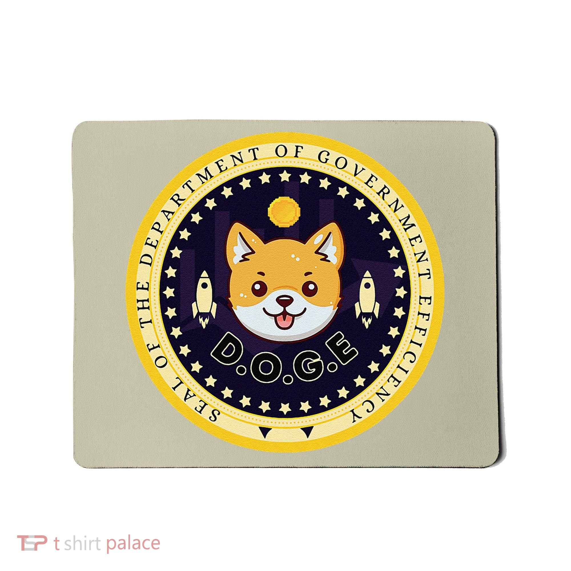 D.O.G.E Department Of Government Efficiency Crypto Cbdc Mousepad
