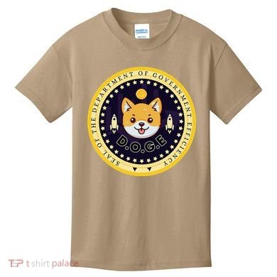 D.O.G.E Department Of Government Efficiency Crypto Cbdc Kids T-Shirt