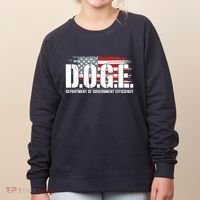Doge Department Of Government Efficiency D.O.G.E Women's Sweatshirt thumb 0