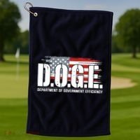 Doge Department Of Government Efficiency D.O.G.E Golf Towel thumb 1