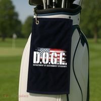 Doge Department Of Government Efficiency D.O.G.E Golf Towel thumb 2