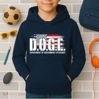 Doge Department Of Government Efficiency D.O.G.E Kids Hoodie thumb 2