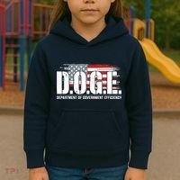 Doge Department Of Government Efficiency D.O.G.E Kids Hoodie thumb 3