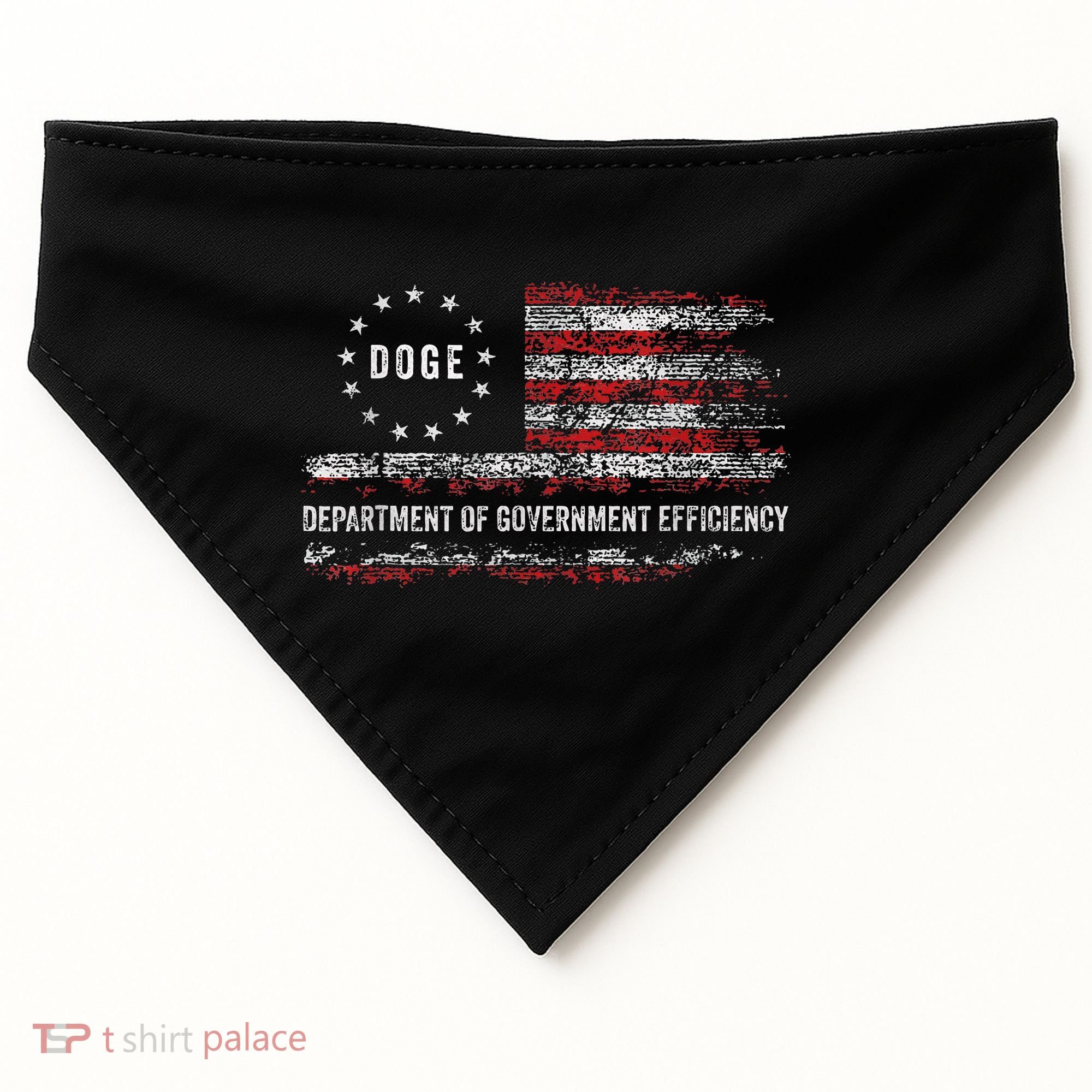Doge Department Of Government Efficiency D.O.G.E USA-Made Doggie Bandana