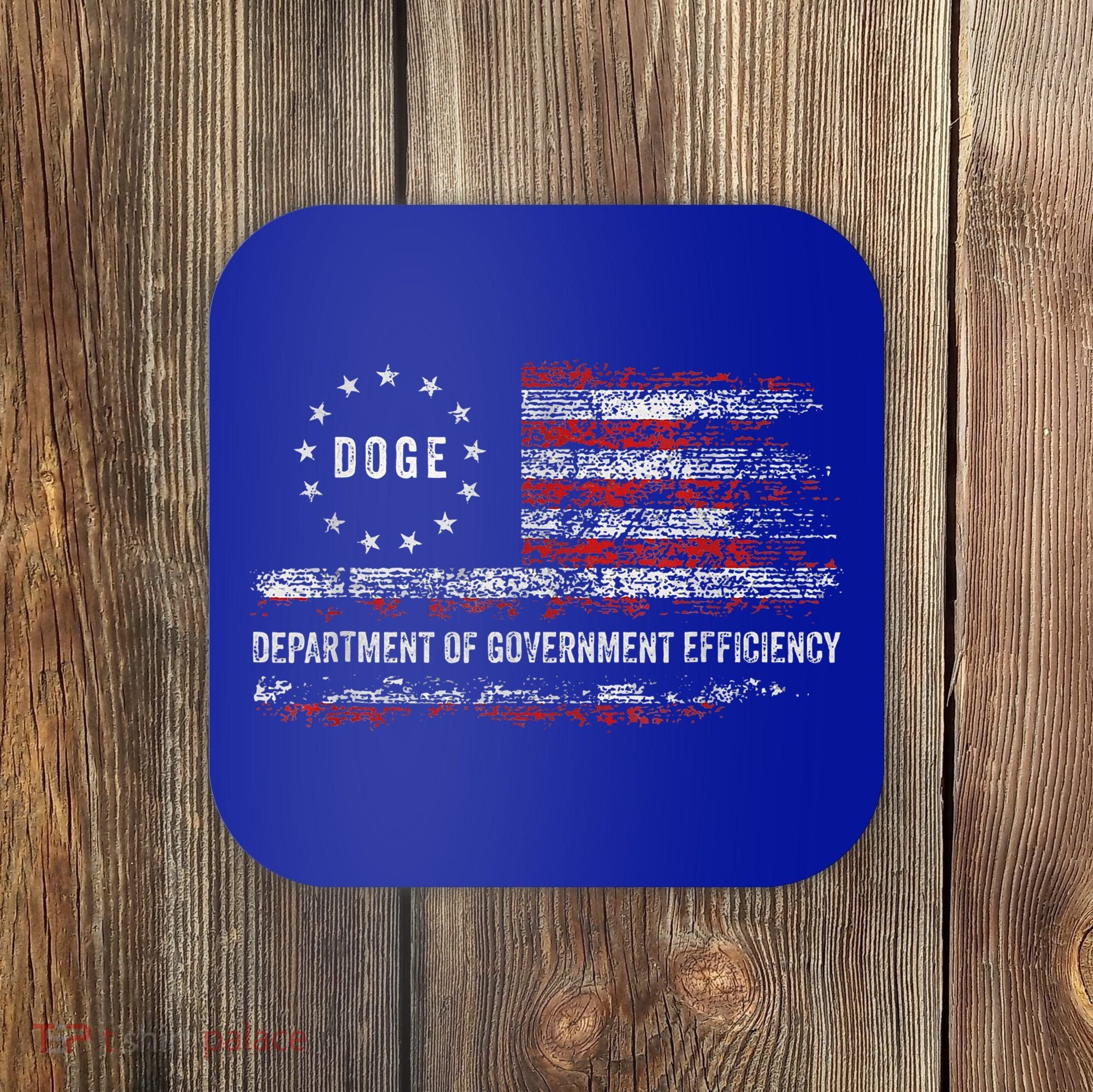 Doge Department Of Government Efficiency D.O.G.E Coaster