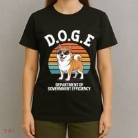 Doge Department Of Government Efficiency Cute Shiba Inu Dog T-Shirt thumb 4