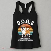 Doge Department Of Government Efficiency Cute Shiba Inu Dog Women's Tank Top thumb 3