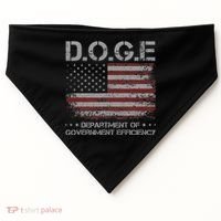 Doge Department Of Government Efficiency  Doge USA-Made Doggie Bandana thumb 0