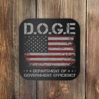 Doge Department Of Government Efficiency  Doge Coaster thumb 0