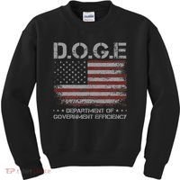 Doge Department Of Government Efficiency  Doge Kids Sweatshirt thumb 0