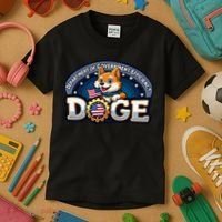 Doge Department Of Government Efficiency Kids T-Shirt thumb 3