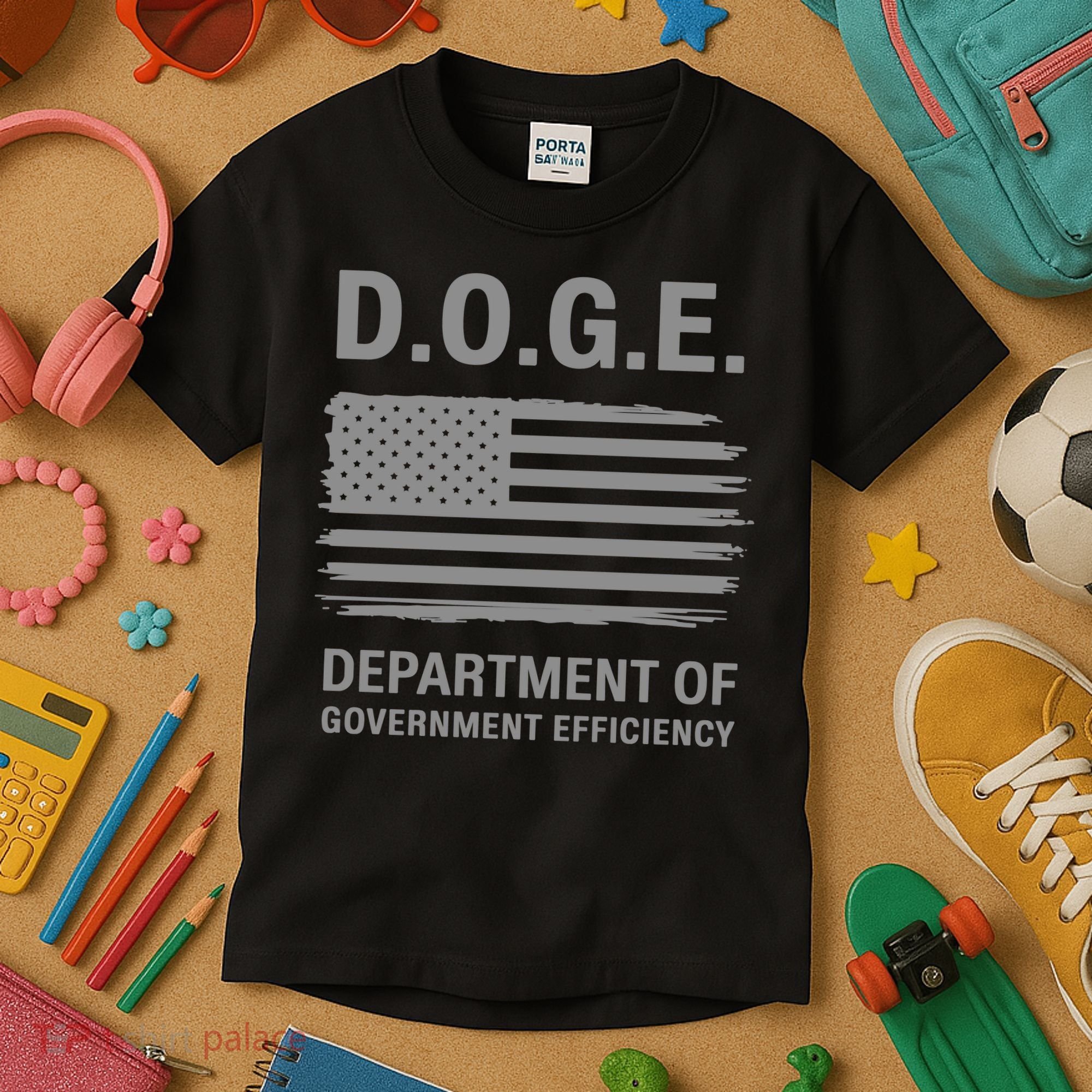 Doge Department Of Government Efficiency Kids T-Shirt