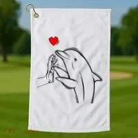Dolphin Golf Towel thumb 1