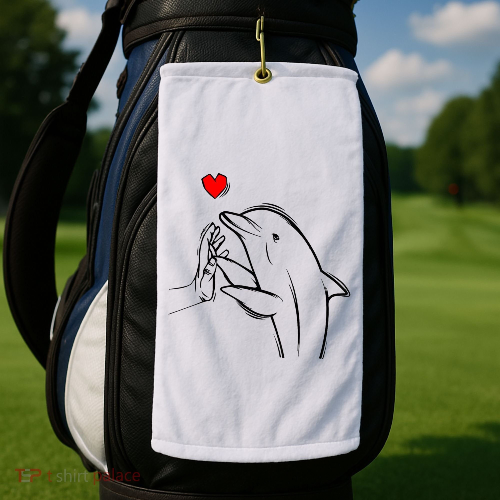 Dolphin Golf Towel