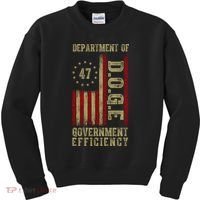 Doge Department Of Government Efficiency Kids Sweatshirt thumb 0