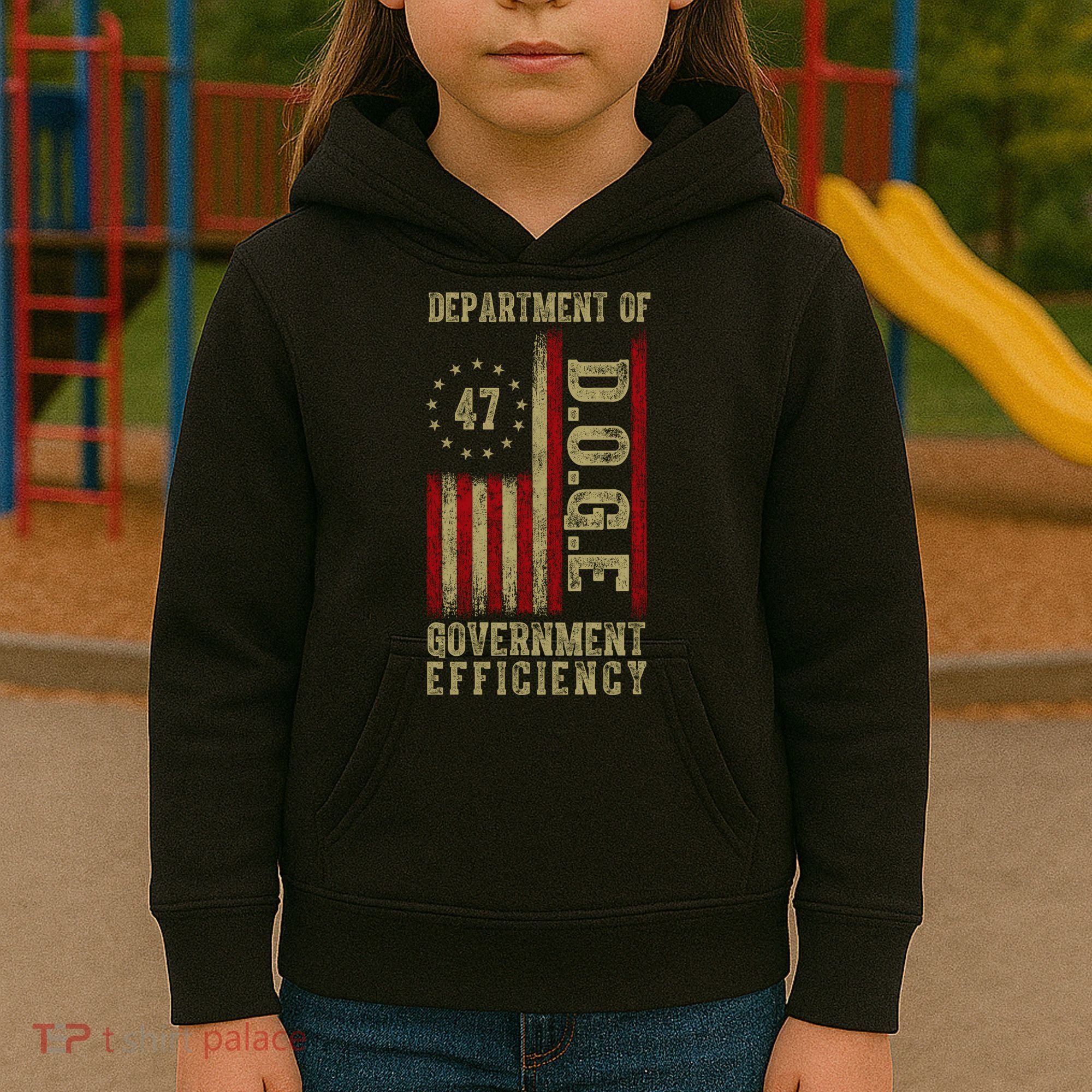 Doge Department Of Government Efficiency Kids Hoodie