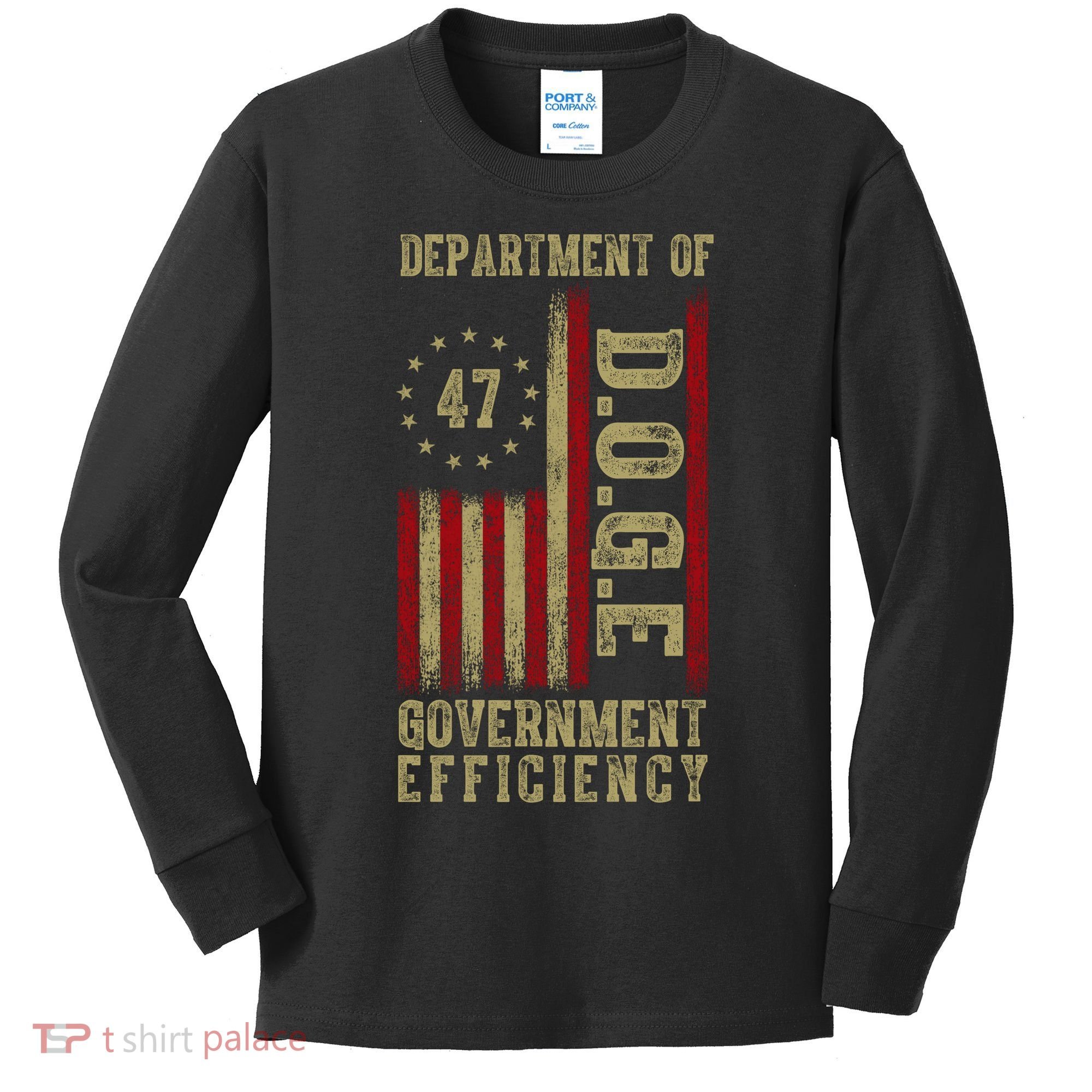 Doge Department Of Government Efficiency Kids Long Sleeve Shirt