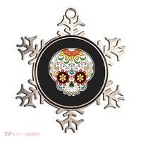 DOD Day Of The Dead Sugar Floral Skull Head Ornament thumb 0