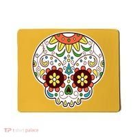 DOD Day Of The Dead Sugar Floral Skull Head Mousepad thumb 0