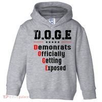 Doge Democrats Officially Getting Exposed Toddler Hoodie thumb 0