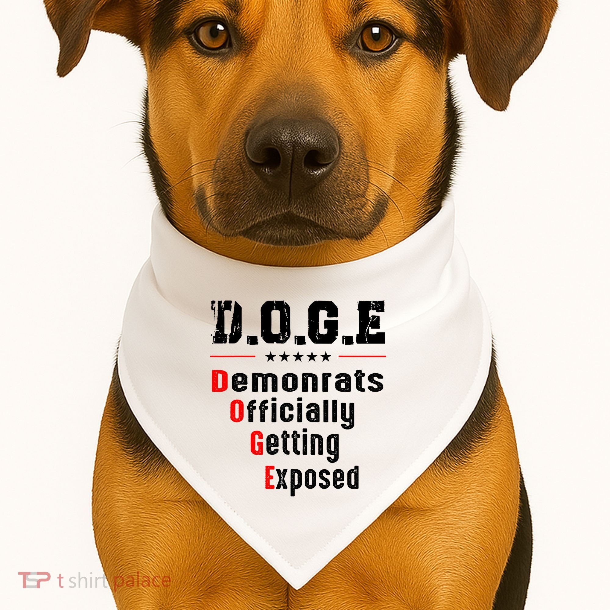 Doge Democrats Officially Getting Exposed USA-Made Doggie Bandana
