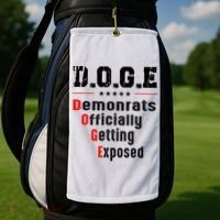 Doge Democrats Officially Getting Exposed Golf Towel thumb 2