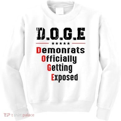 Doge Democrats Officially Getting Exposed Kids Sweatshirt