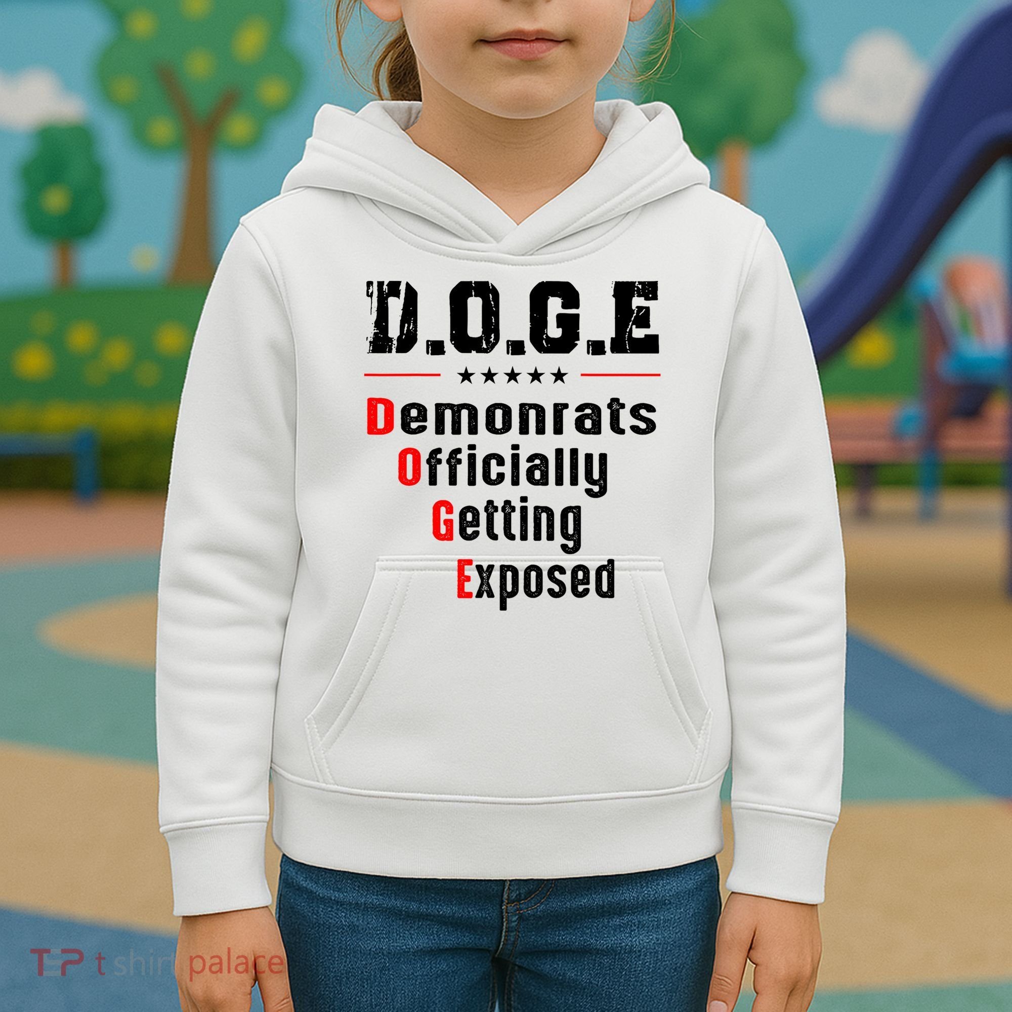 Doge Democrats Officially Getting Exposed Kids Hoodie