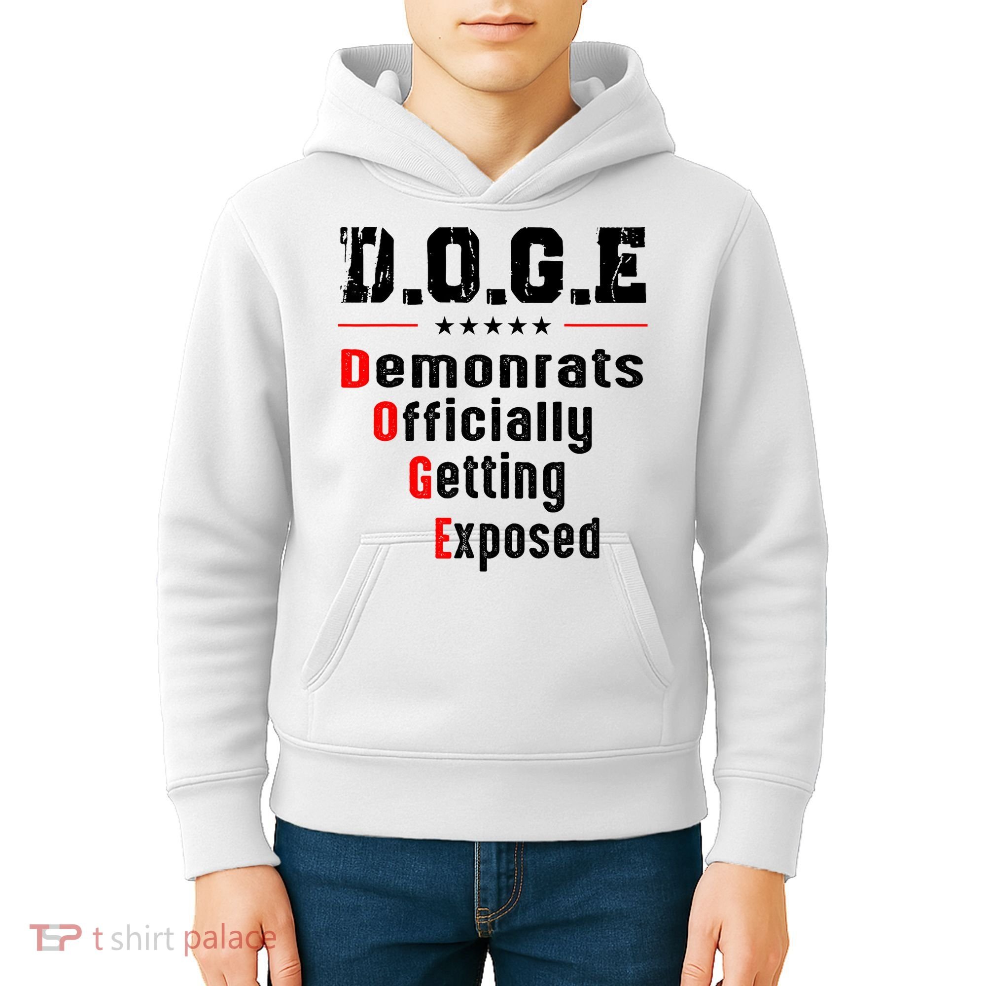 Doge Democrats Officially Getting Exposed Kids Hoodie