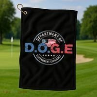 D.O.G.E. Department Of Government Efficiency Doge Golf Towel thumb 1