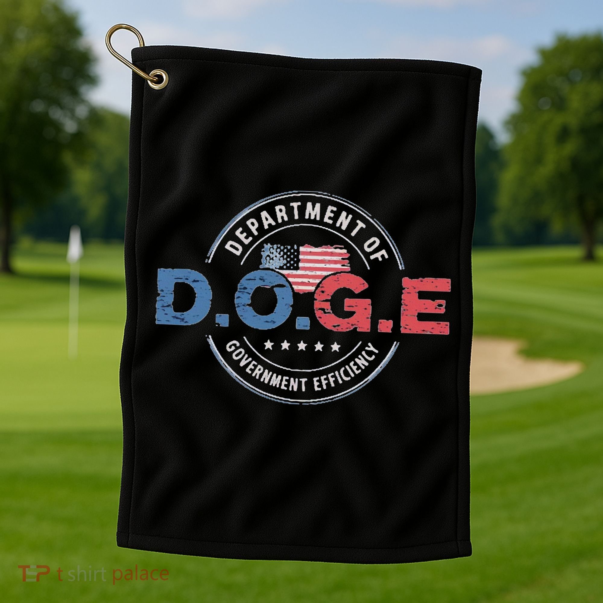 D.O.G.E. Department Of Government Efficiency Doge Golf Towel