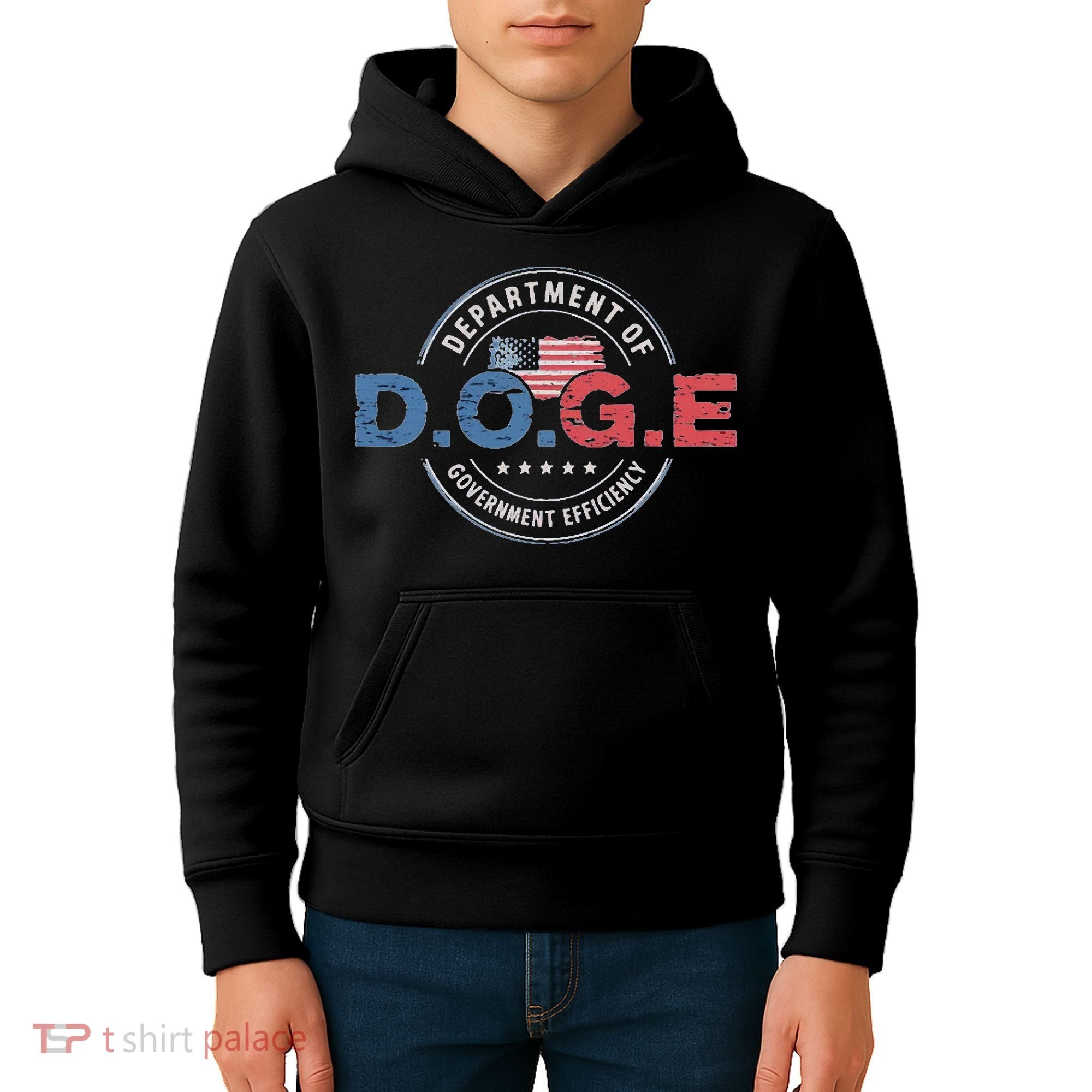 D.O.G.E. Department Of Government Efficiency Doge Kids Hoodie