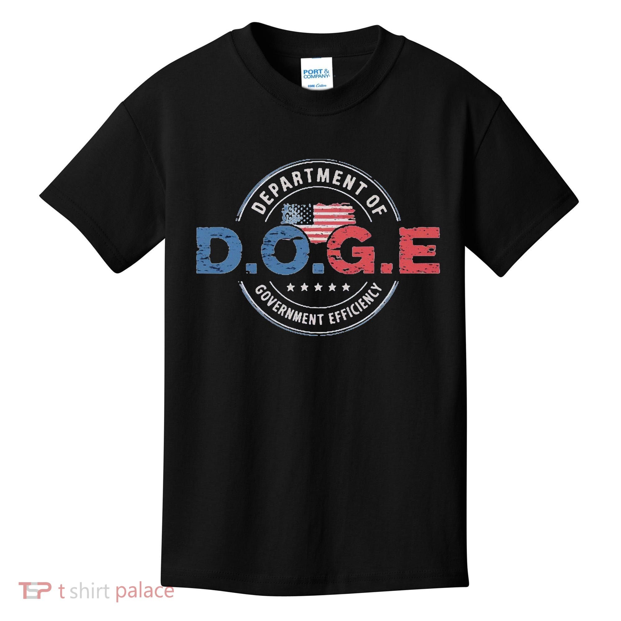 D.O.G.E. Department Of Government Efficiency Doge Kids T-Shirt