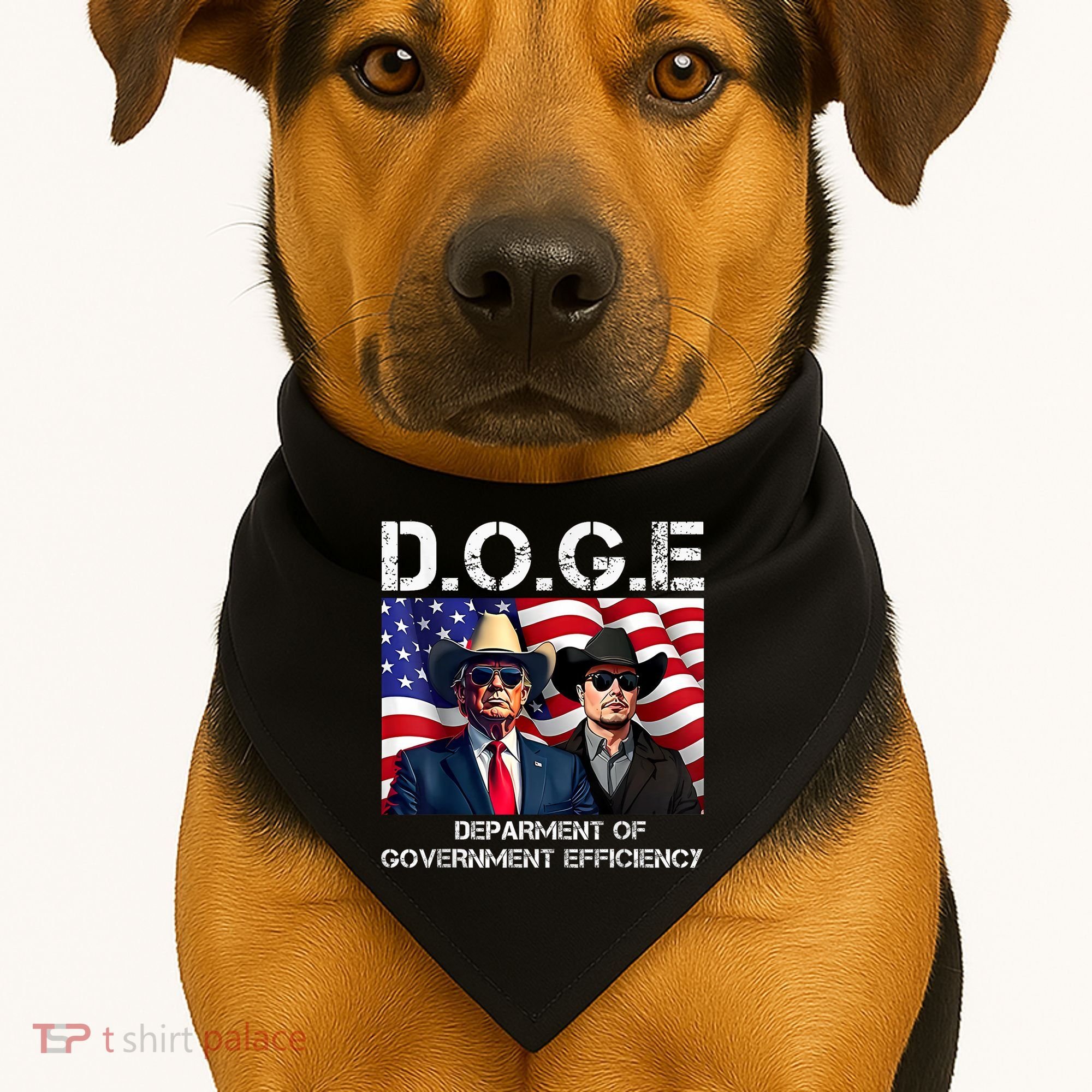 D.O.G.E Department Of Government Efficiency USA-Made Doggie Bandana