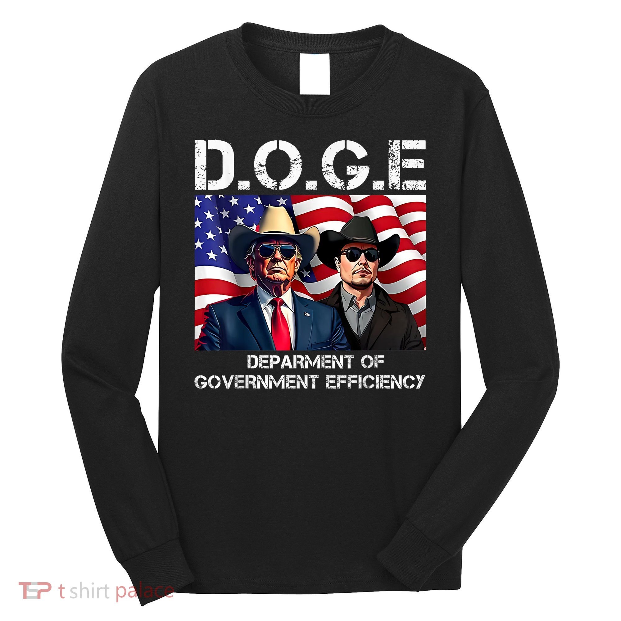 D.O.G.E Department Of Government Efficiency Long Sleeve Shirt