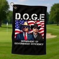 D.O.G.E Department Of Government Efficiency Golf Towel thumb 1