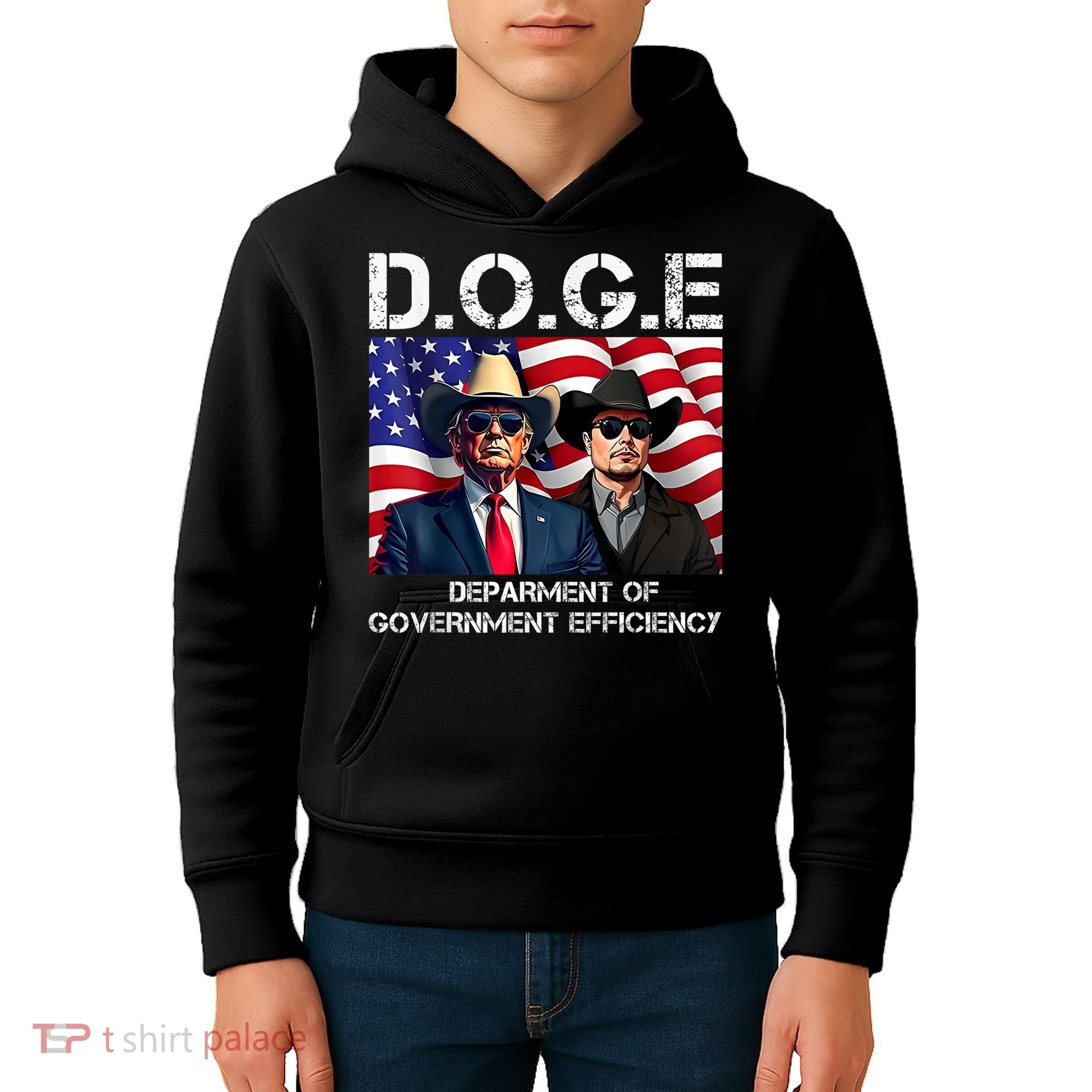 D.O.G.E Department Of Government Efficiency Kids Hoodie