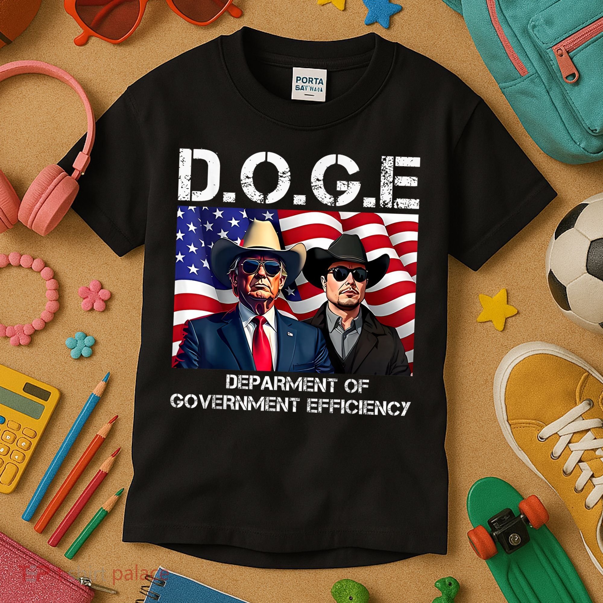 D.O.G.E Department Of Government Efficiency Kids T-Shirt