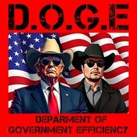 D.O.G.E Department Of Government Efficiency Santa Hat thumb 1