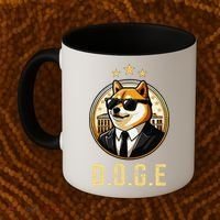D.O.G.E Department Of Government Efficiency Doge Trump Coffee Mug thumb 2
