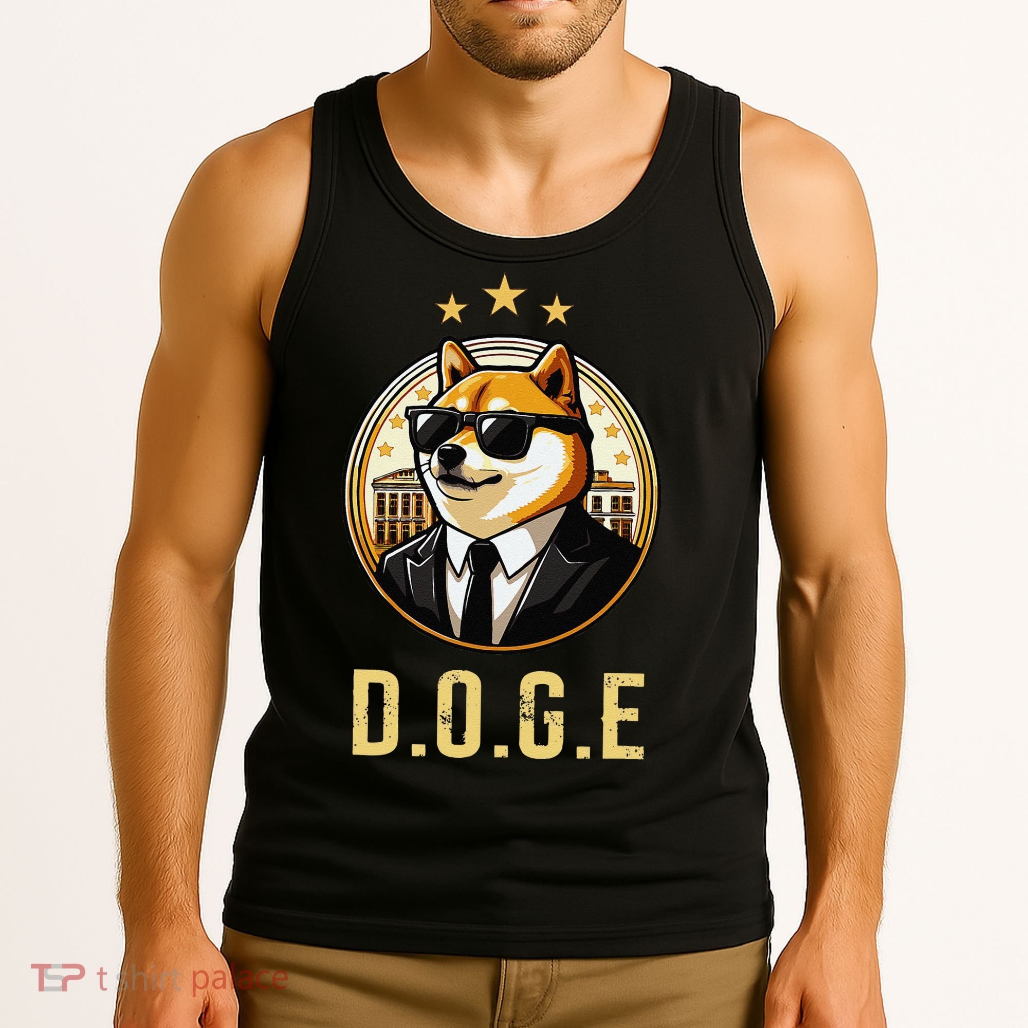 D.O.G.E Department Of Government Efficiency Doge Trump Tank Top