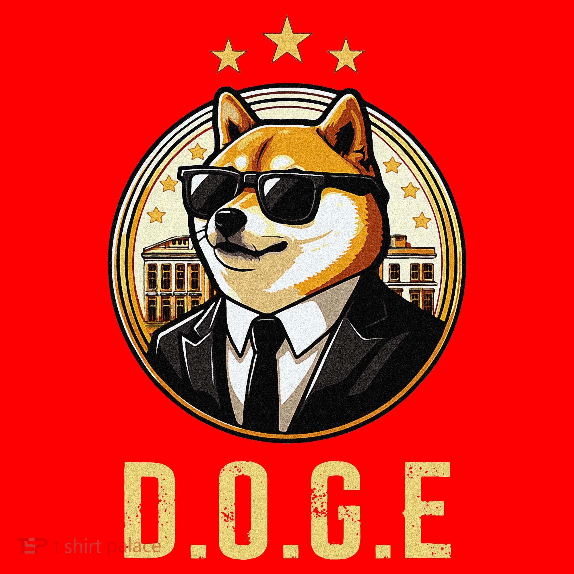 D.O.G.E Department Of Government Efficiency Doge Trump Santa Hat