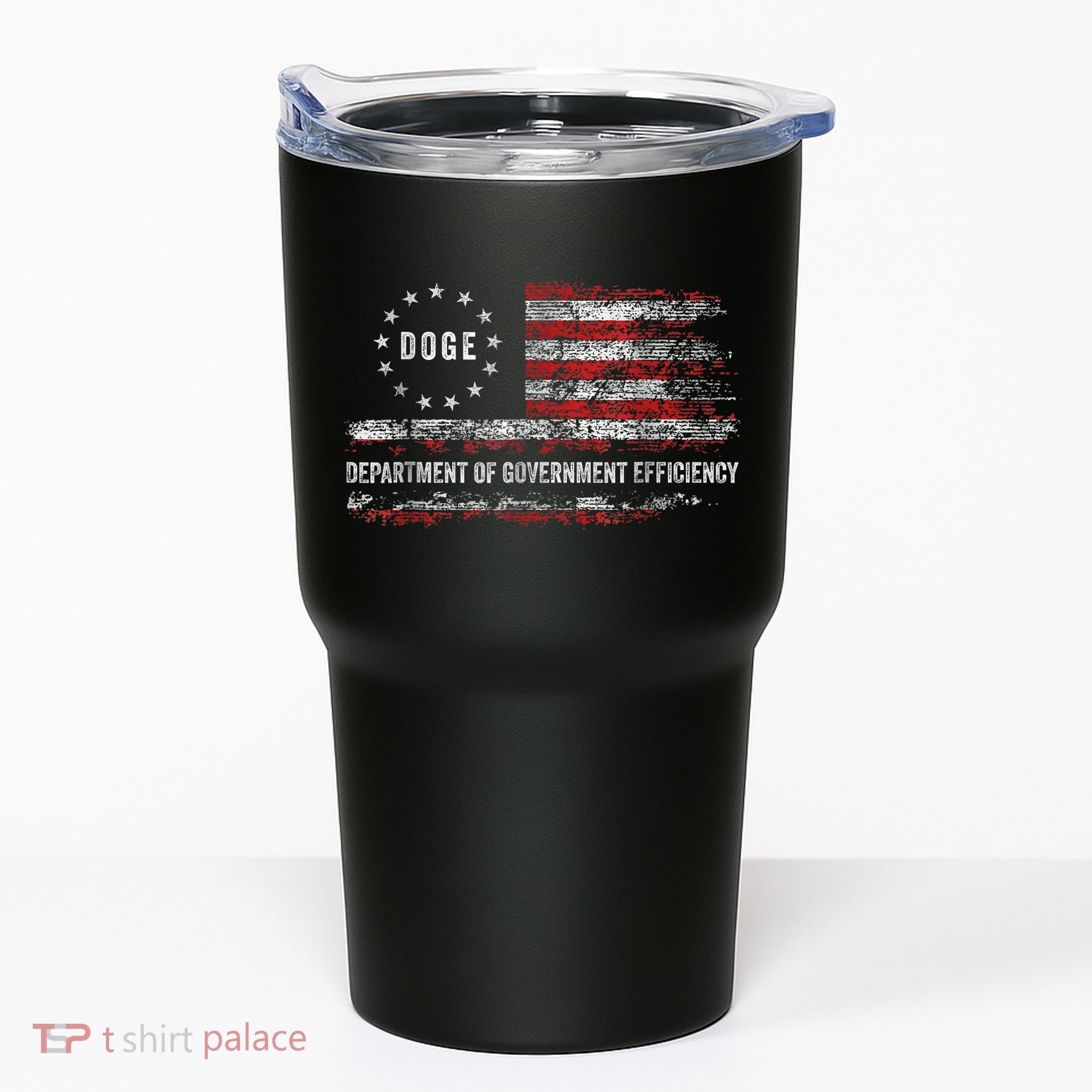 Doge Department Of Government Efficiency D.O.G.E. Us Flag Tumbler