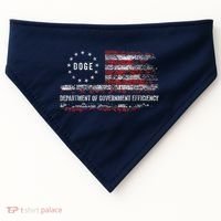 Doge Department Of Government Efficiency D.O.G.E. Us Flag USA-Made Doggie Bandana thumb 0