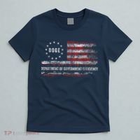 Doge Department Of Government Efficiency D.O.G.E. Us Flag T-Shirt thumb 5